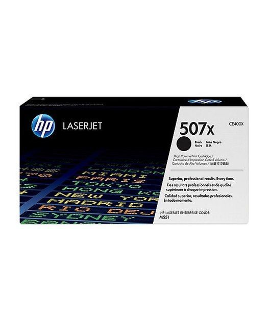HP CE400X Black  Toner Kartuş (507X)
