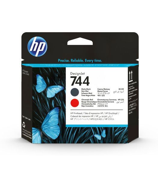 HP F9J88A Matte Black/Red Baskı Kafası (744)
