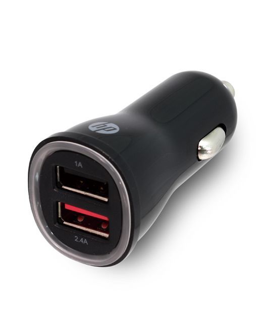 HP Dual USB Car Charger FAST 3.4A BLK