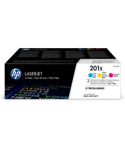 HP CF253XM Yüksek Kapasiteli CMY Toner Kartuş (201X)