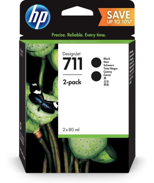 HP P2V31A 2'li paket Black Mürekkep Kartuş (711)
