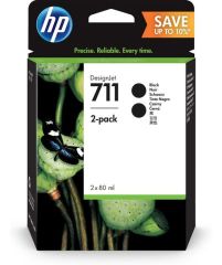 HP P2V31A 2'li paket Black Mürekkep Kartuş (711)