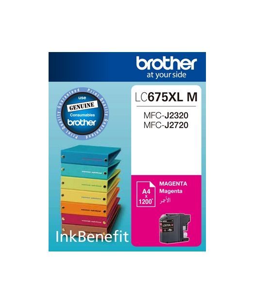 Brother LC-675 XLM Kırmızı 1200 Syf Mürekkep Kartuş