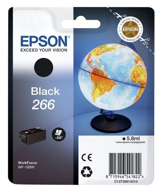 Epson T266 Cartridge Black/ WF-100W