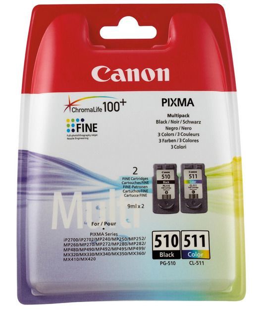 Canon PG-510/CL-511 MultiPack Mürekkep Kartuş 2970B010