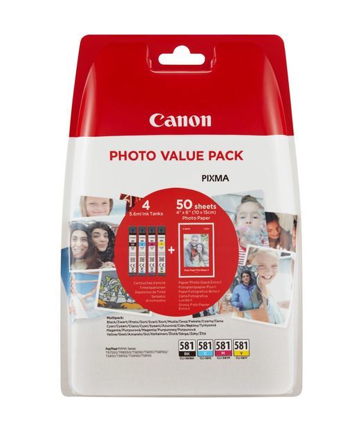 Canon CLI-581 C/M/Y/BK PHOTO VALUE PACK 2106C005