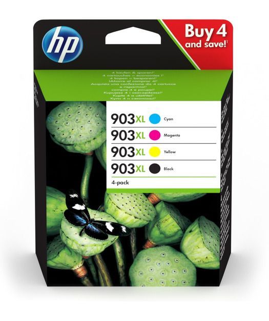 HP 3HZ51AE CMY BK  4'lü Mürekkep Kartuş (903XL)