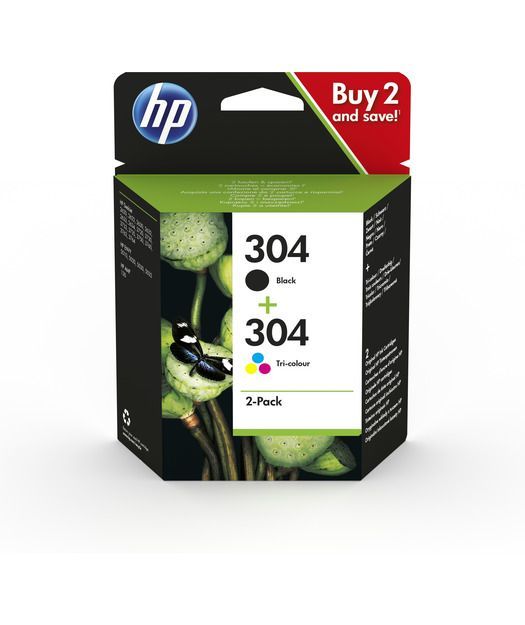 HP 3JB05AE CMY BK 2'li Combo Paket Mürekkep Kartuş (304)