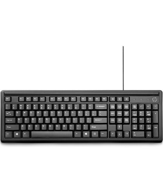 HP 100 Kablolu Klavye - Siyah (Türkçe)