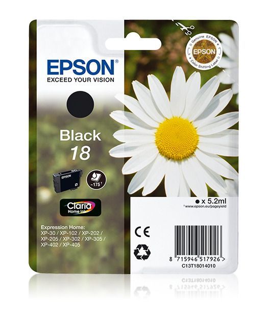 Epson T18014020 Siyah Kartuş