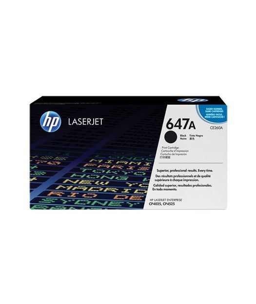 HP CE260A Black Toner Kartuş (647A)