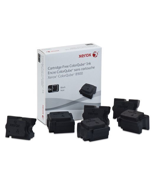 Xerox ColorQube 8900 Genuine Xerox Solid Ink Black (6 Sticks) (108R01025)