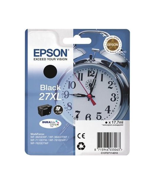 EPSON 27XL BLACK T27114 DURABrite Ultra Ink