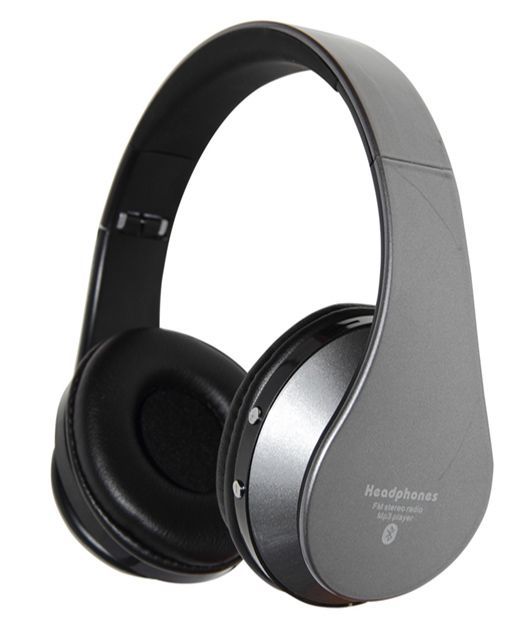 GlamShine EB203 Kablosuz Kulaküstü Kulaklık-Gri