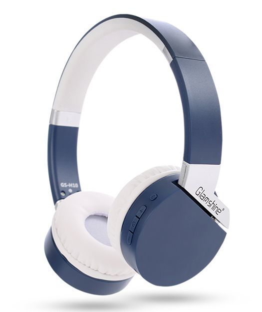 GlamShine GS-H10 Kablosuz Kulaküstü Kulaklık-Mavi