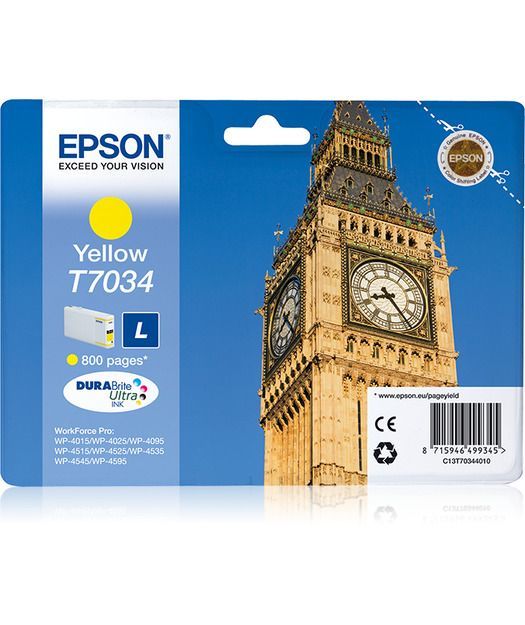 Epson T703440 Mürekkep Kartuş (L) Yellow
