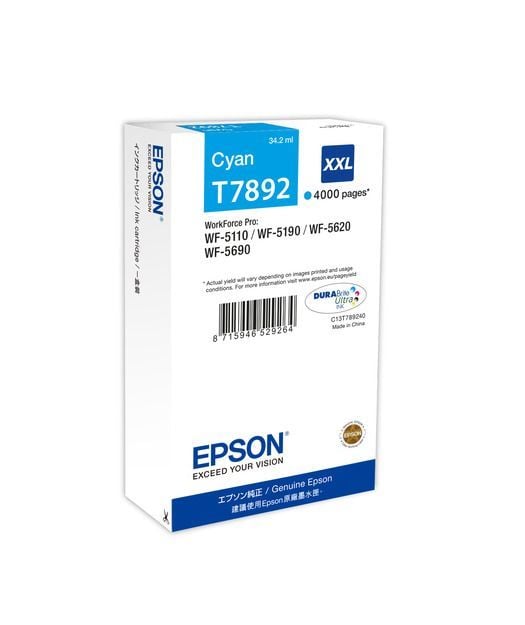 Epson WF-5xxx Series Ink Cartridge XXL Cyan