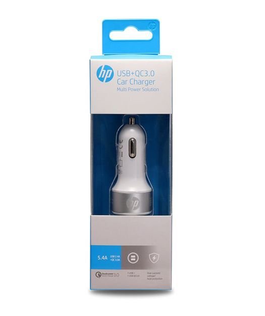 HP USB+QC3.0 Car Charger Multi Power SLV