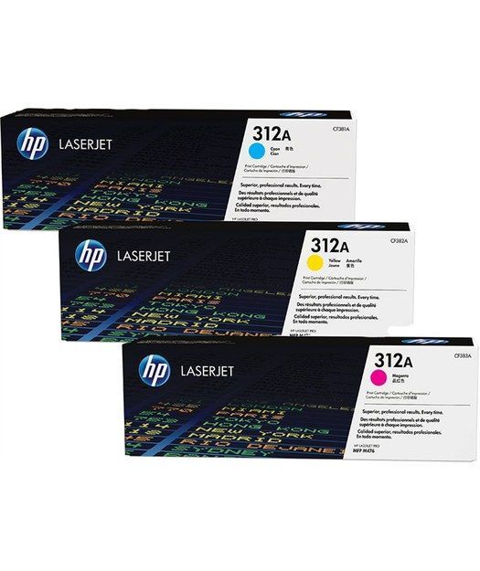 HP CF440AM CMY Toner Kartuş 3'lü (312A)